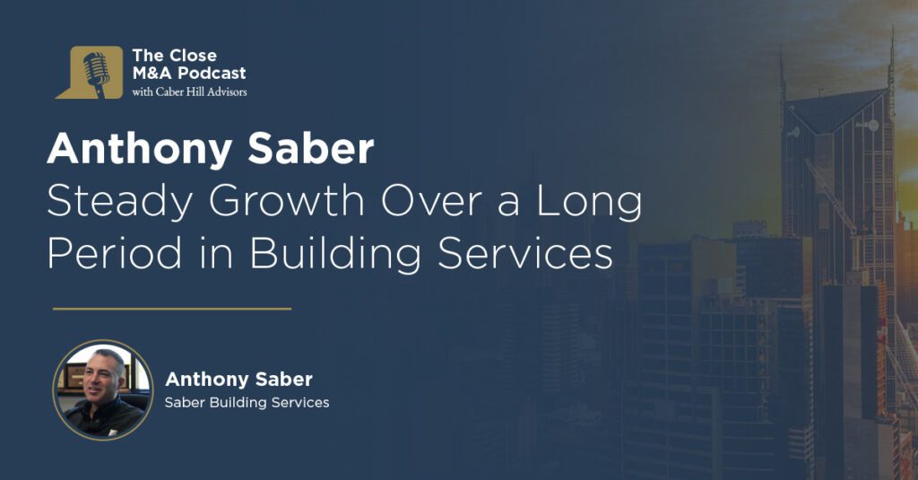 anthony saber steady growth over a long period in building services