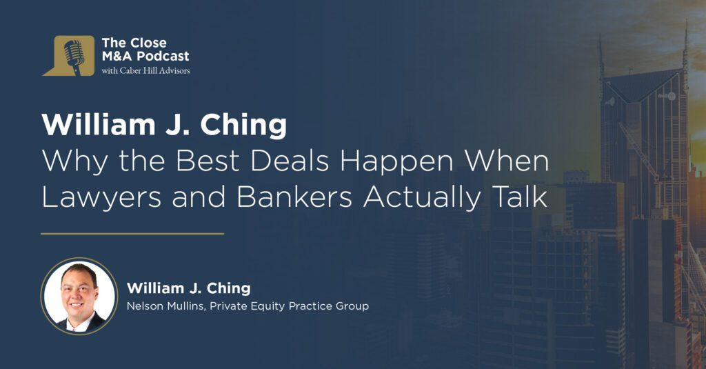 william j ching why the best deals happen when lawyers and bankers actually talk